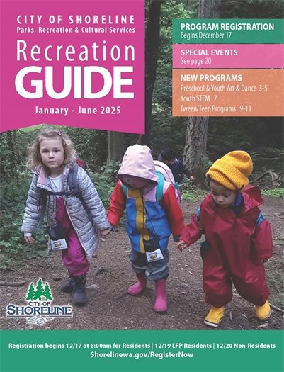 City of Shoreline recreation guide
