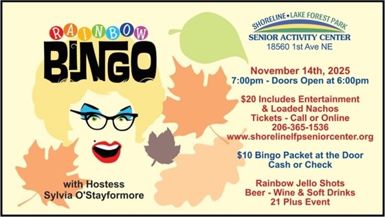 Flyer for Rainbow Bingo