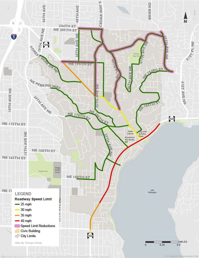 Map 2 - Arterials/Collectors in Lake Forest Park